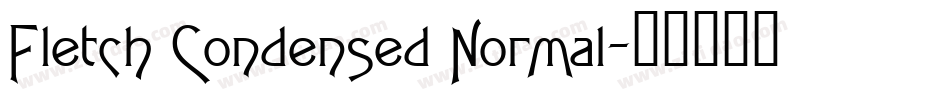 Fletch Condensed Normal字体转换